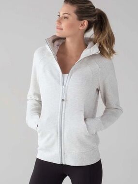 Lululemon Scuba Full-Zip Hoodie Grey Sz 6